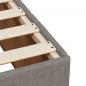Preview: Boxspringbett mit Matratze Taupe 140x190 cm Stoff