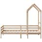 Preview: Tagesbett mit Dach 80x200 cm Massivholz Kiefer