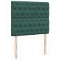 Preview: Ottoman-Bett mit Matratzen Dunkelgrün 120x190 cm Samt