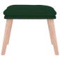 Preview: Fußhocker Dunkelgrün 45x29,5x35 cm Stoff