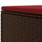 Preview: 8-tlg. Garten-Lounge-Set mit Kissen Braun Poly Rattan