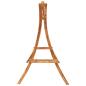 Preview: Hollywoodschaukel mit Auflage Massivholz Fichte mit Teak-Finish