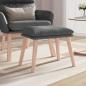 Preview: ARDEBO.de - Fußhocker Hellgrau 45x29,5x35 cm Stoff