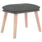 Preview: Fußhocker Hellgrau 45x29,5x35 cm Stoff