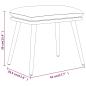 Preview: Relaxsessel mit Hocker Senfgelb Stoff