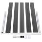 Preview: Zaunelement Set WPC 526x105 cm Schwarz
