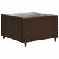 Preview: 7-tlg. Garten-Lounge-Set mit Kissen Braun Poly Rattan