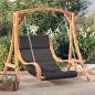 Preview: ARDEBO.de - Hollywoodschaukel mit Auflage Massivholz Fichte mit Teak-Finish