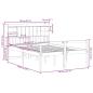 Preview: Massivholzbett mit Regal ohne Matratze 140x190 cm Kiefernholz