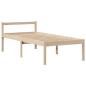 Preview: Massivholzbett mit Regal ohne Matratze 100x200 cm Kiefer