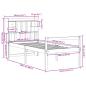Preview: Massivholzbett mit Regal ohne Matratze 100x200 cm Kiefer