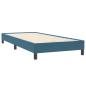 Preview: Boxspringbett mit Matratze Dunkelblau 90x220 cm Samt