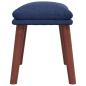 Preview: Fußhocker Blau 45x29,5x35 cm Stoff