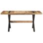 Preview: Esstisch 160x80x76 cm Raues Mangoholz
