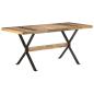 Preview: Esstisch 160x80x76 cm Raues Mangoholz
