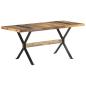 Preview: Esstisch 160x80x76 cm Raues Mangoholz