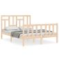 Preview: Massivholzbett ohne Matratze 140x190 cm Kiefernholz