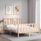 Preview: Massivholzbett ohne Matratze 140x190 cm Kiefernholz