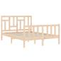 Preview: Massivholzbett ohne Matratze 140x190 cm Kiefernholz