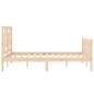 Preview: Massivholzbett ohne Matratze 140x190 cm Kiefernholz