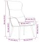 Preview: Relaxsessel mit Hocker Taupe Stoff