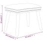 Preview: Relaxsessel mit Hocker Schwarz Stoff
