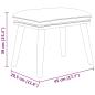 Preview: Relaxsessel mit Hocker Creme Stoff