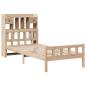 Preview: Massivholzbett mit Regal ohne Matratze 90x190 cm Kiefer