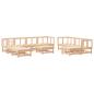 Preview: 11-tlg. Garten-Lounge-Set Massivholz Kiefer
