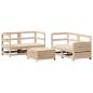 Preview: 5-tlg. Garten-Sofagarnitur Massivholz Kiefer