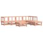 Preview: 7-tlg. Garten-Lounge-Set mit Kissen Massivholz Douglasie