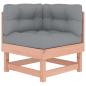 Preview: 10-tlg. Garten-Lounge-Set mit Kissen Massivholz Douglasie