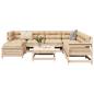 Preview: ARDEBO.de - 8-tlg. Garten-Sofagarnitur Massivholz Kiefer