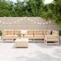 Preview: 7-tlg. Garten-Sofagarnitur Massivholz Kiefer