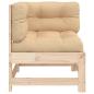 Preview: Ecksofa mit Kissen Massivholz Kiefer