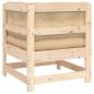 Preview: Ecksofa mit Kissen Massivholz Kiefer