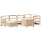 Preview: 7-tlg. Garten-Sofagarnitur Massivholz Kiefer