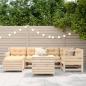 Preview: 7-tlg. Garten-Sofagarnitur Massivholz Kiefer