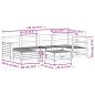 Preview: 7-tlg. Garten-Sofagarnitur Massivholz Kiefer