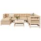 Preview: ARDEBO.de - 8-tlg. Garten-Sofagarnitur Massivholz Kiefer
