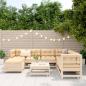 Preview: 8-tlg. Garten-Sofagarnitur Massivholz Kiefer