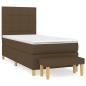 Preview: Boxspringbett mit Matratze Dunkelbraun 80x200 cm Stoff