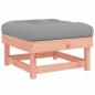 Preview: Gartenhocker mit Kissen Massivholz Douglasie