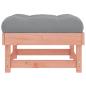 Preview: Gartenhocker mit Kissen Massivholz Douglasie
