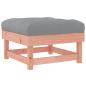 Preview: Gartenhocker mit Kissen Massivholz Douglasie