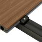 Preview: WPC Terrassendielen mit Zubehör Braun und Grau 20 m² 4 m