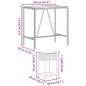 Preview: 7-tlg. Gartenbar-Set mit Kissen Schwarz Poly Rattan