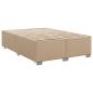 Preview: Boxspringbett Matratze Cappuccino-Braun 140x190cm Kunstleder