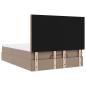 Preview: Ottoman-Bett mit Matratze Cappuccino-Braun 140x190cm Kunstleder