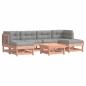 Preview: 7-tlg. Garten-Lounge-Set mit Kissen Massivholz Douglasie